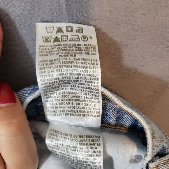 Levis Jeans Mens 32x30* Blue 550 Relaxed Straight American Light Wash Denim Jean - Picture 16 of 16